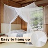 Mosquito Net for Single to King-Sized Beds, One Side Opening