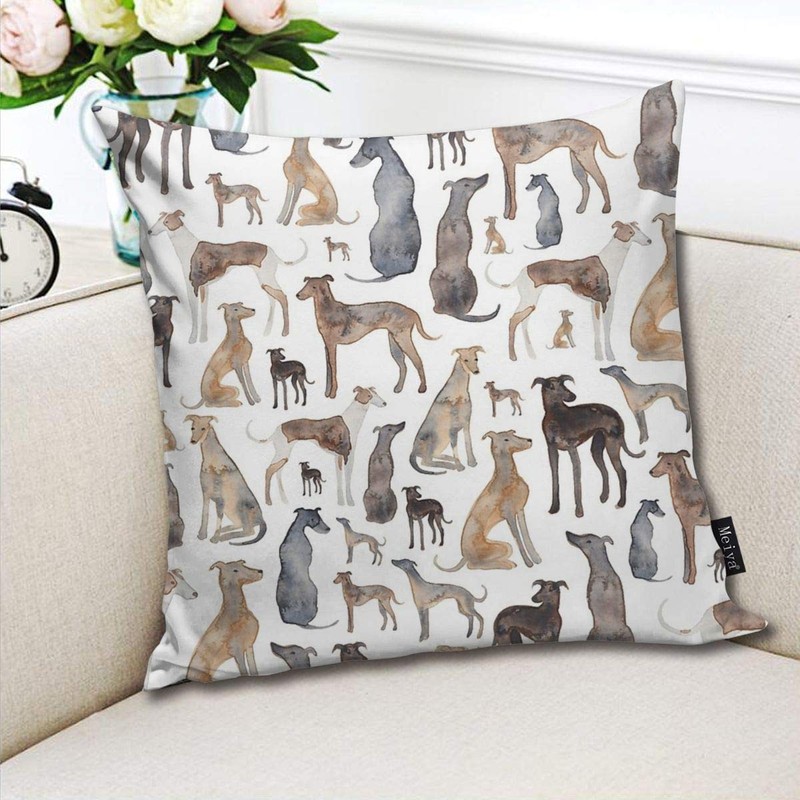 Greyhounds Wippets And Lurcher Dogs Throw Pillows Covers Accent Home