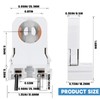 Zhengmy 100 Pack Non Shunted T8 Lamp Holder with Wires,