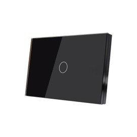 LOUYSGEN Smart Light Switch 3 Way Multi-Control FCC Certified Need Neutral Wire,2.4GHz Wi-Fi Light Switch Glass Panel Timer Schedule Work with Tuya/Smart Life,Alexa and Google Home,Black 1 Gang