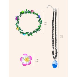 Sabbenia Princess Dress Up for Girls Ocean Adventure Costumes Birthday Christmas Gift Cosplay Party Carnival 3-4T