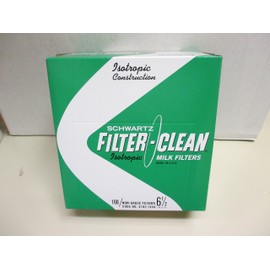 Schwartz Filter Disks 6.5" 100 Count Box Non-Gauze Milk Filters