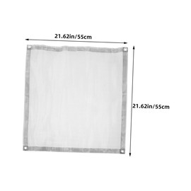 Generic Foldable Fire Pit Grate Heat Resistant Stainless Steel Fire Pit Screen Mesh for Safe Outdoor Cooking Portable Fireproof Mat for Camping and Hiking Durable and Multifunctional