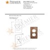 Premier Copper Products SO2_PKG4 Copper Switchplate Single Duplex, 2 Hole