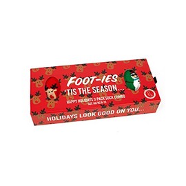 FOOT-IES Unisex Adults Holiday (Pack Of 3) Socks, Multicolor, Medium-Large US