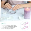 TOVINANNA 4pcs Fingernail Brush with Handle Soft Bristles for Comfortable