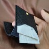 Funda de condón para hombre de piel sintética, negro, 7*7*0.5cm,