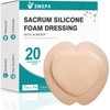 Sacral Foam Dressing, Sacrum Silicone Foam Dressing with Border, 7x7