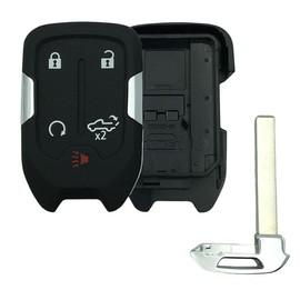 OVIOBOER Replacement Key Fob Shell Case Fits for 2019 2020 2021 2022 2023 Chevy Silverado GMC Sierra 1500 2500HD 3500HD Keyless Entry Remote Control Key Cover (5 Button)