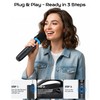 Wireless Microphone, One-Touch Mute & Dynamic RGB Lighting, Professional-Grade Dual