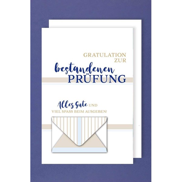 Exam Card Greeting Card Passed Congratulations 16 x 11 cm