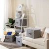 Yawinhe Storage Boxes with Lids 3 Pack, Collapsible Storage Bin