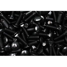 (50) Grade 8 Carriage Head Bolts 1/2-13 x 1-3/4 Plain Finish Unplated