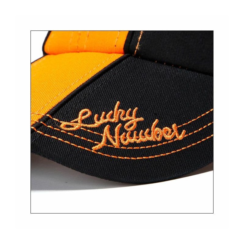 Black & Orange 69 Cap Baseball Cap One Size Hat