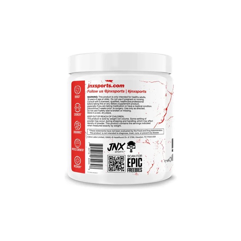 Suplemento Jnx Sports The Curse Creatina Monohidratada 60 Servicios 300
