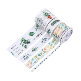 Set de Cinta Washi Decorativa Enmascarar Adhesiva para Manualidades DIY Scrapbooking Diarios Fotos Cajas y Planificadores