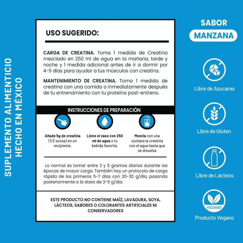 Creatina Monohidratada Dmon 1kg+ Glúteo Peptonas De Colágeno