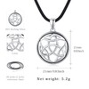 Witch Celtic Chain 925 Sterling Silver Oxidised Celtic Necklace Pendant