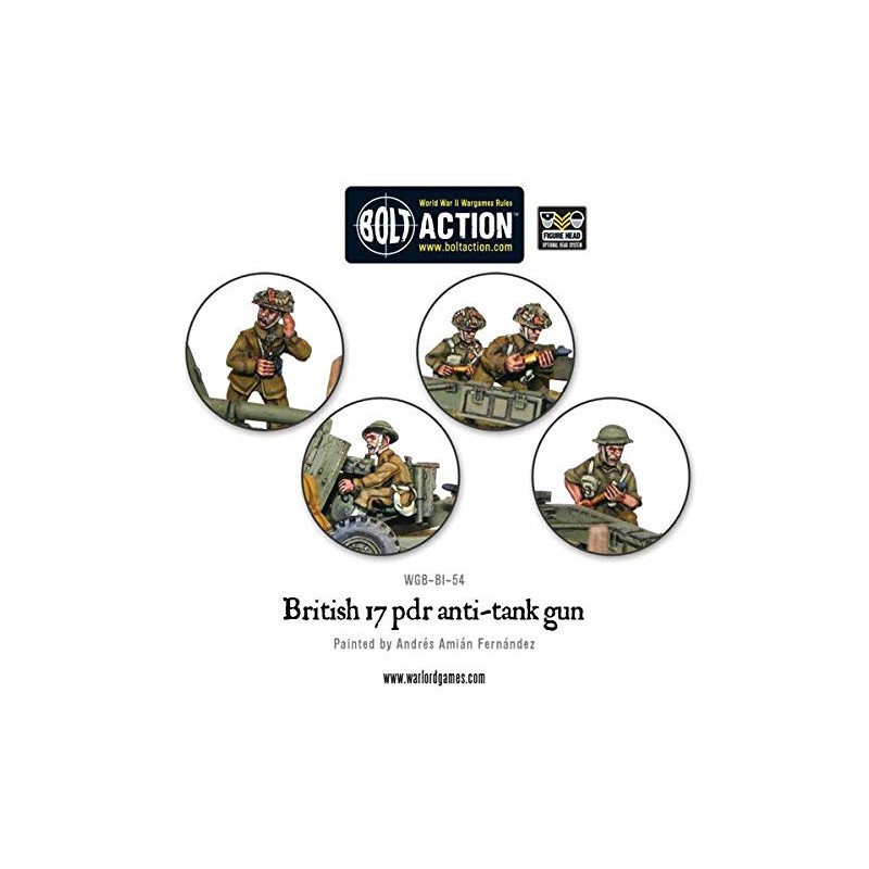 British Army 17 pdr Anti-tank Gun, 28mm Bolt Action Wargaming