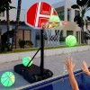 Portable Basketball Hoop 5.5-6.1Ft Height Adjustable LED Poolside Gift for