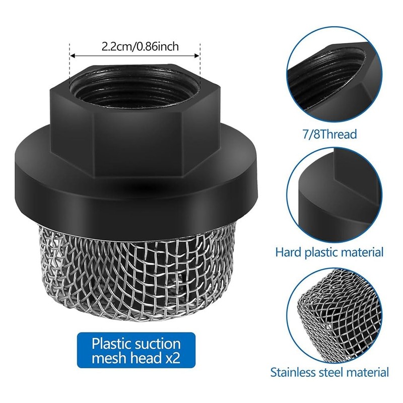 Hopbucan Airless Filter Kit Filter Strainer Set for Tool Compatible