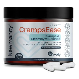 Cramps Ease Acido Fulvico Pimienta Cayenne Newmanity 150 Cap Sin Sabor                                                                                