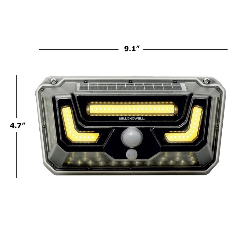 Bell Howell Solar Bionic Wall Light Solar Lights Outdoor with