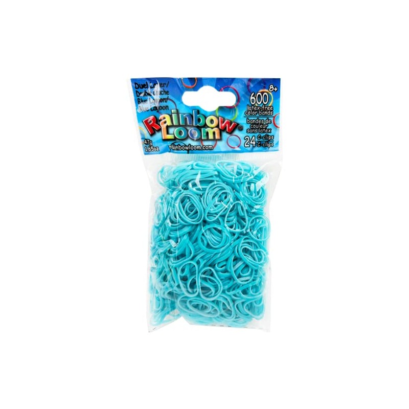 Rainbow Loom Dual Layer Bands, Blue Lagoon