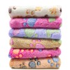 8 Pieces Fluffy Puppy Cats Blanket with Cute Printed Paws,