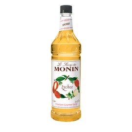 Monin - Lychee, Great for Teas, Lemonades, Smoothies, & Cocktails, Gluten-Free, Non-GMO (1 Liter)