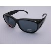 PINPOINT OPTICS- USA WEAROVER FIT OVER SUNGLASSES GRAY LARGE UV400