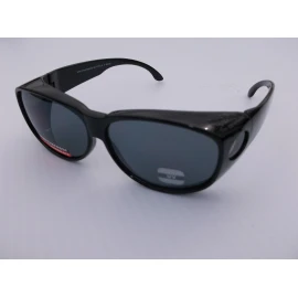 PINPOINT OPTICS- USA WEAROVER  FIT OVER SUNGLASSES GRAY LARGE UV400 PC WHOLESALE - PO1-G