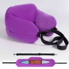 Stuffable Travel Pillowcase U-Shaped Neck Pillow with Adjustable Strap, Washable
