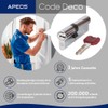 APECS CodeDeco ZM-70(35/35C)-C Security Cylinder Lock for Home Door Knob