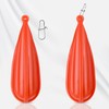 6 Pieces Fishing Practice Plugs 6 Mixed Sizes Orange Bait