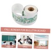 CAXUSD 1 Roll Eucalyptus Bulletin Board Border Stickers Classroom Decor