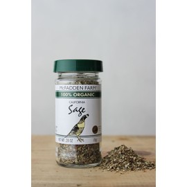 McFadden Farm Organic Sage, Dried Herb, Grown and packed in the U.S.A., 0.28 oz in glass jar