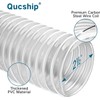 PVC Dust Collection Hose 4" x 20', Puncture Resistant Clear