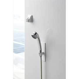 Yamazaki 3805 Magnetic Handheld Shower Holder, Bathroom Shower Hook, Tower, White, Approx. W2.0 x D2.0 x H6.3 inches (5 x 5 x 16 cm)