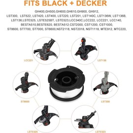 3Pcs Replacement Line Spool for Black + Decker Models, AF-100 Trimmer String 30 Feet 0.065 Auto Feed Spool