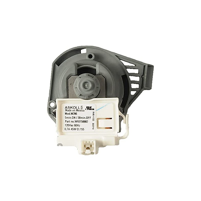 Whirlpool W10914557 Dishwasher Drain Pump