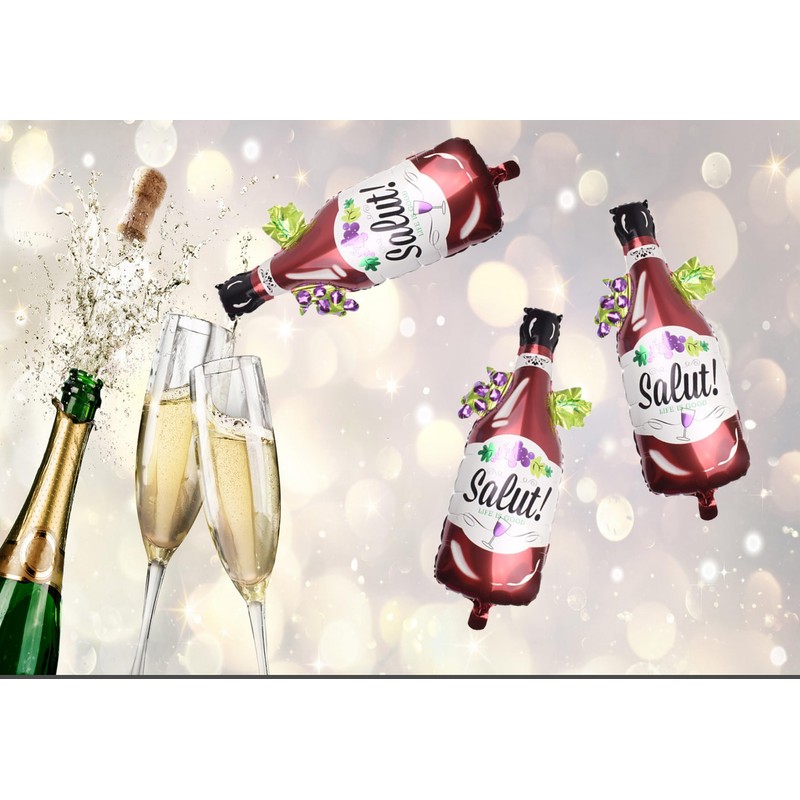 2 Pcs grape Bottle Foil Balloons Birthday Engagement Bachelorette Party