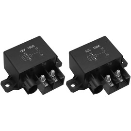 Weasch 2 Pack Automotive Relay, V23132-A2001-B200, 12V 150A, SPST Normally Open, High Current Relay Start Relay (2)