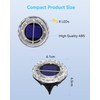 12 Pack Mini Solar Powered Ground Lights, Bright LED Solar