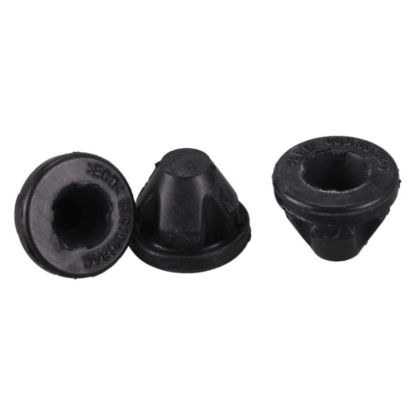 FITTG 6 Piece Engine Cover Mat 03G103184 382026 Black Car