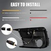 Fancemot LED Fog Lights White Daytime Running Lights (DRL) Amber