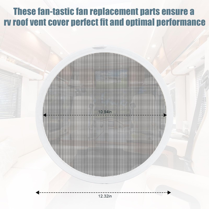 Adabuing RV Vent Screen Roof Fan Frame Parts Replacement for