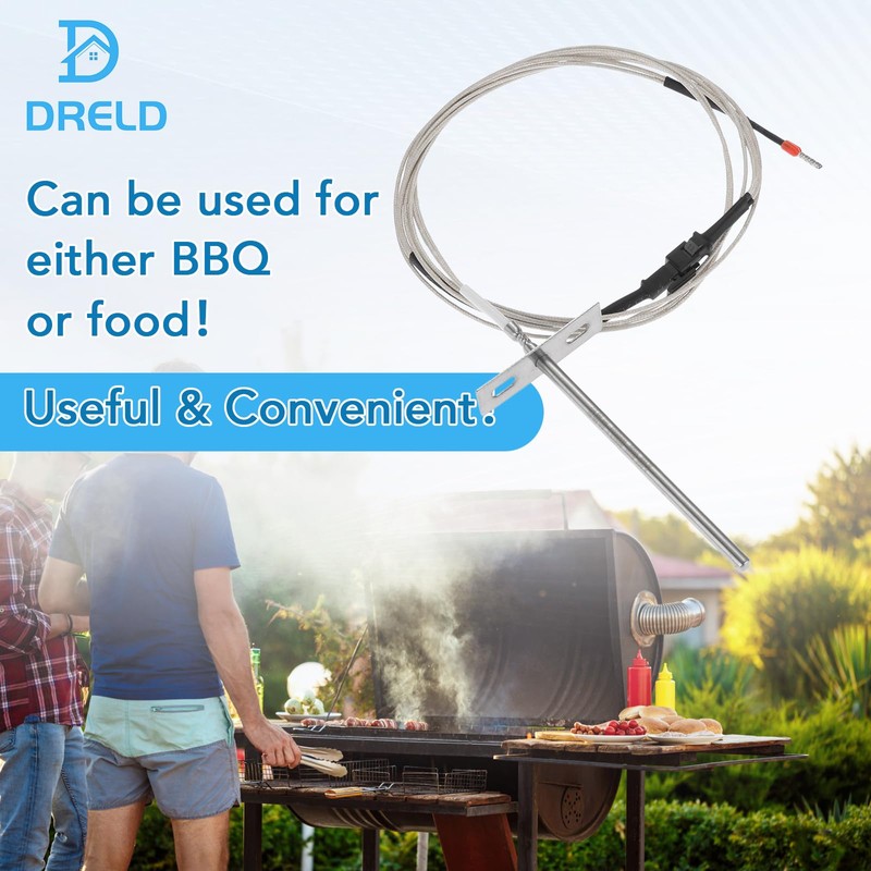 RTD Temperature Probe Sensor Compatible with Pit Boss Pellet Grill