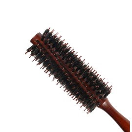 Vaguelly Round Hair Brush Comb with Random Color Bristles for Hair Styling and Curling Wooden Handle for Women and Men