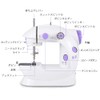 WENMILY Portable Sewing Machine, Mini Home Sewing Machine, 2 Thread